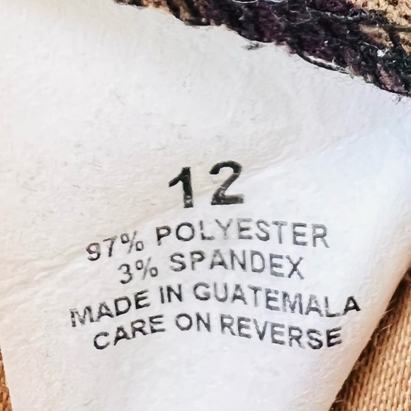 Briggs New York vintage floral print boho lined pencil midi skirt - Picture 8 of 8